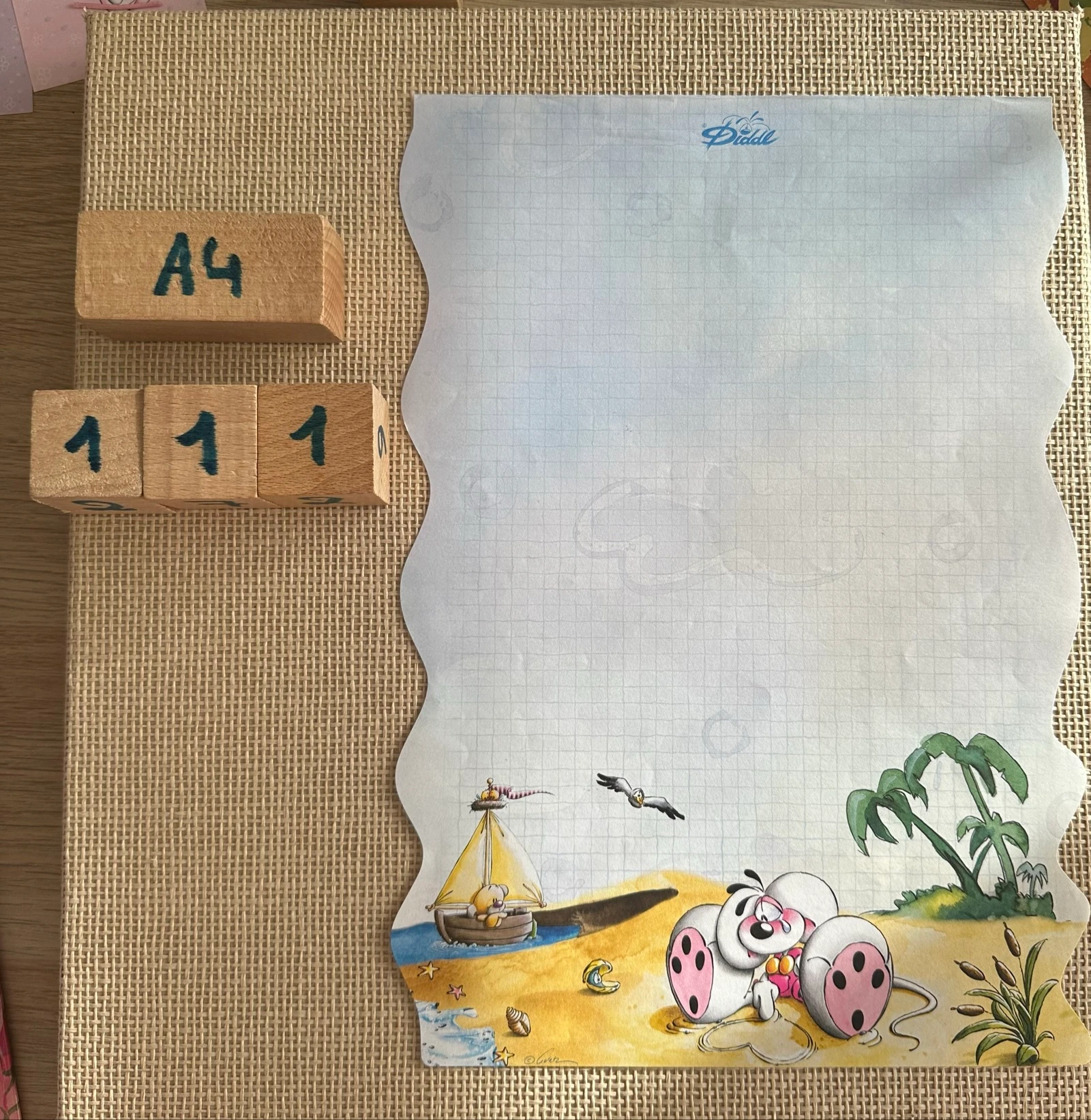 Diddl gekleurd briefpapier A4 nr. 